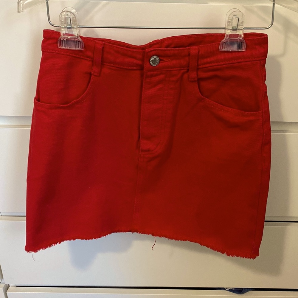 Red brandy Melville skirt